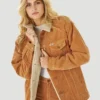 New Arrivals Wrangler Heritage Sherpa Tan Corduroy Jacket