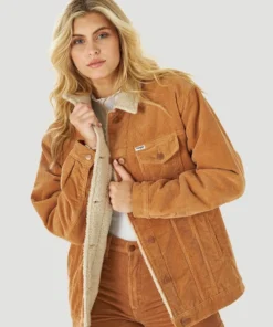 Lost Season Supply Co Sale 21 New Arrivals Wrangler Heritage Sherpa Tan Corduroy Jacket