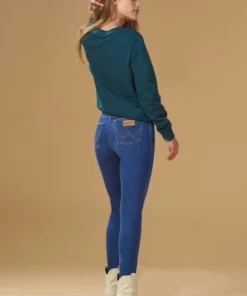 New Arrivals Wrangler Heritage Slim Jean Blue Jay