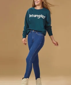New Arrivals Wrangler Heritage Slim Jean Blue Jay