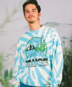 Parks Project Tahoe Zoom Tie Dye Crewneck Sweatshirt