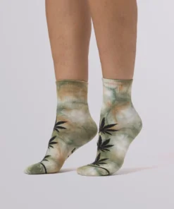 Huf Worldwide Huf Tie Dye Plantlife 1/4 Sock