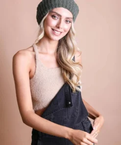 Leto Sale Boucle Rib Knit Beret