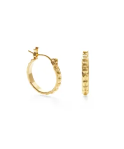 Amano Studio 5/8" Beaded Gold Hoops