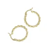 Human Design Shop New Arrivals Minutiae Rope Hoop Earrings