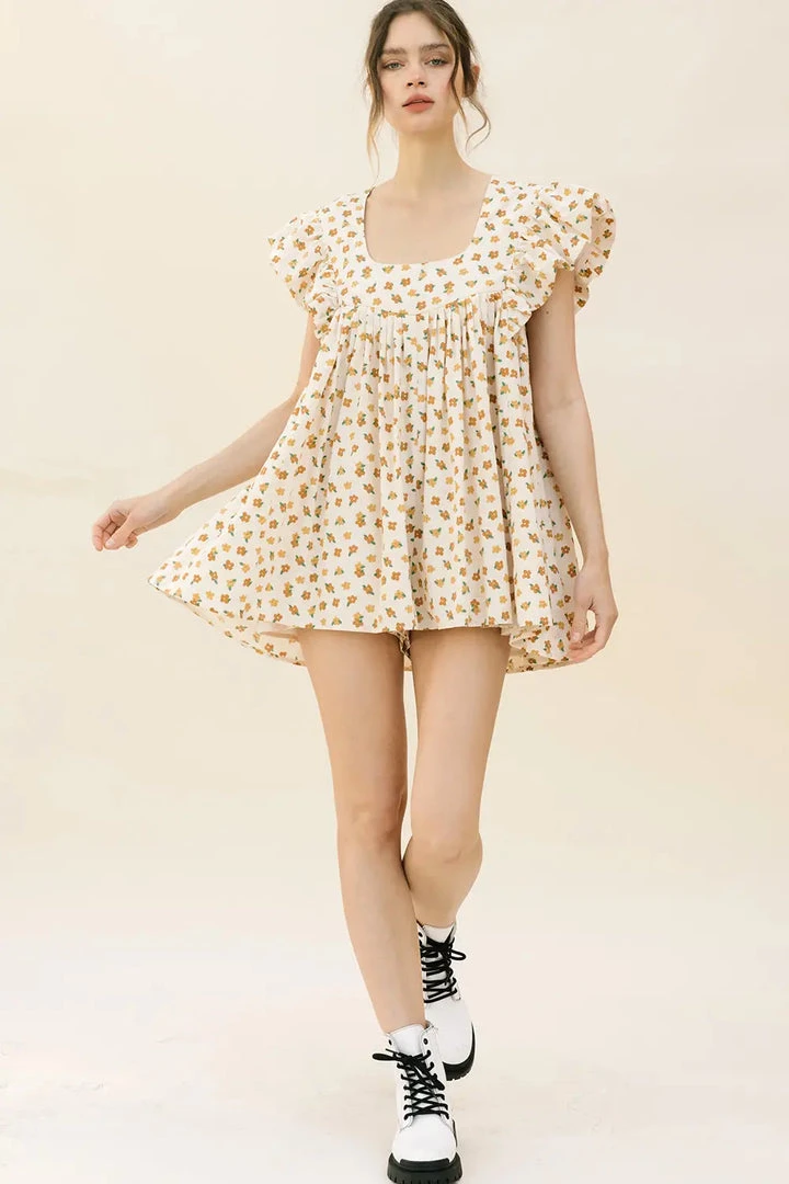 Storia Daisy Print Trapeze Romper 8 Storia Daisy Print Trapeze Romper