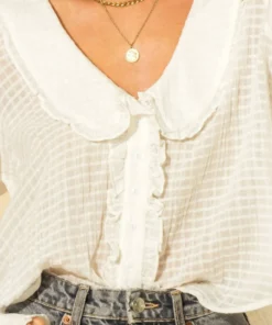 Hyfve New Arrivals 90's Ruffle Blouse