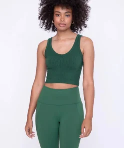 Mono B Ribbed Seamless Crop Tank New Arrivals