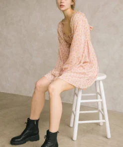 Storia Womens Yellow Rose Blush Dress