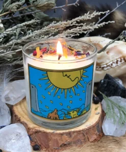 Magic Fairy Candles Moon Tarot Candle