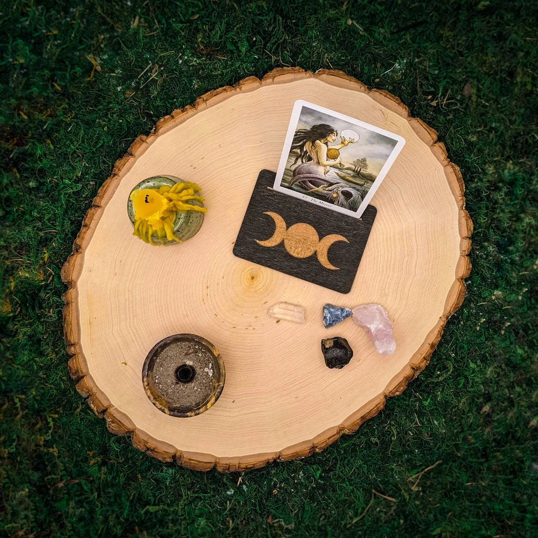 Ritual Pursuits New Arrivals Dark Triple Moon Tarot Card Stand 4 Ritual Pursuits New Arrivals Dark Triple Moon Tarot Card Stand