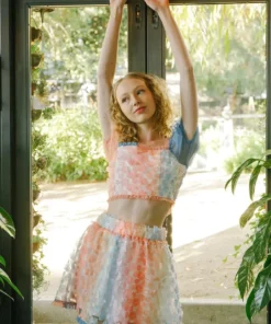 Storia New Arrivals Rainbow Daisy Mini Skirt