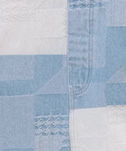 Storia Womens Quilt Pattern Overall Mini Dress