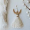 DayCrafter New Arrivals Angel Rattan Tassel Ornament
