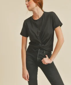 If She Loves Twisted Knot T-Shirt New Arrivals