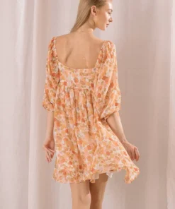 Storia 60's Floral Dress Womens