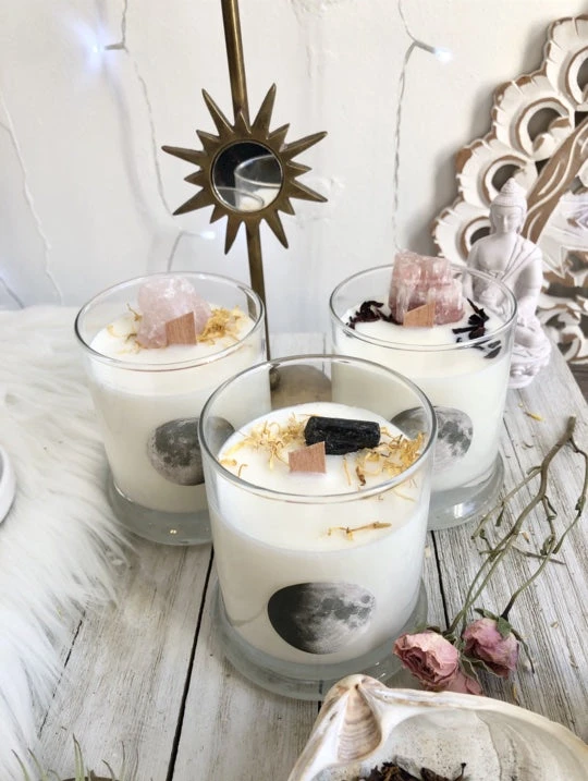 Lunastry New Arrivals Moonchild Crystal Candle 3 Lunastry New Arrivals Moonchild Crystal Candle