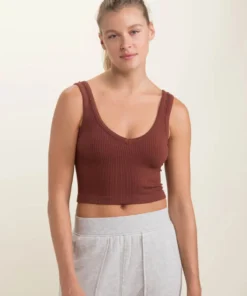 Mono B Ribbed Seamless Crop Tank New Arrivals