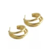 Human Design Shop New Arrivals Divine Energy Three Hoop Earrings