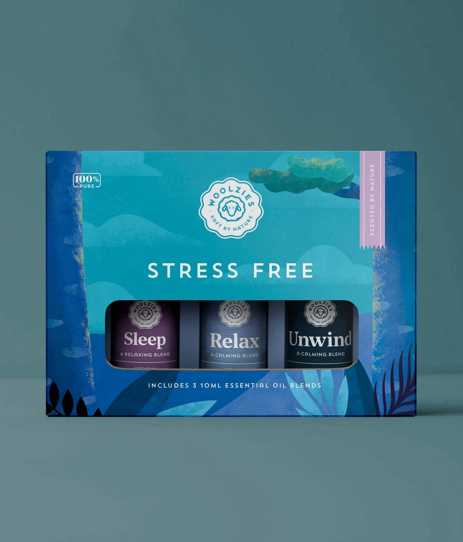 Woolzies Stress Free Set Of 3 Essential Oils 3 Woolzies Stress Free Set Of 3 Essential Oils