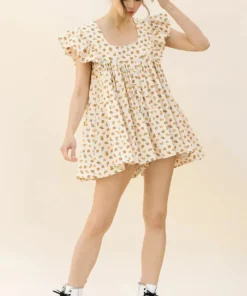 Storia Daisy Print Trapeze Romper