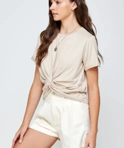 If She Loves Twisted Knot T-Shirt New Arrivals