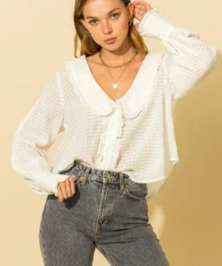 Hyfve New Arrivals 90's Ruffle Blouse