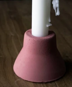 Concrete And Copper Co Modern Taper Candle Holder New Arrivals