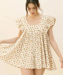 Storia Daisy Print Trapeze Romper 17 Storia Daisy Print Trapeze Romper