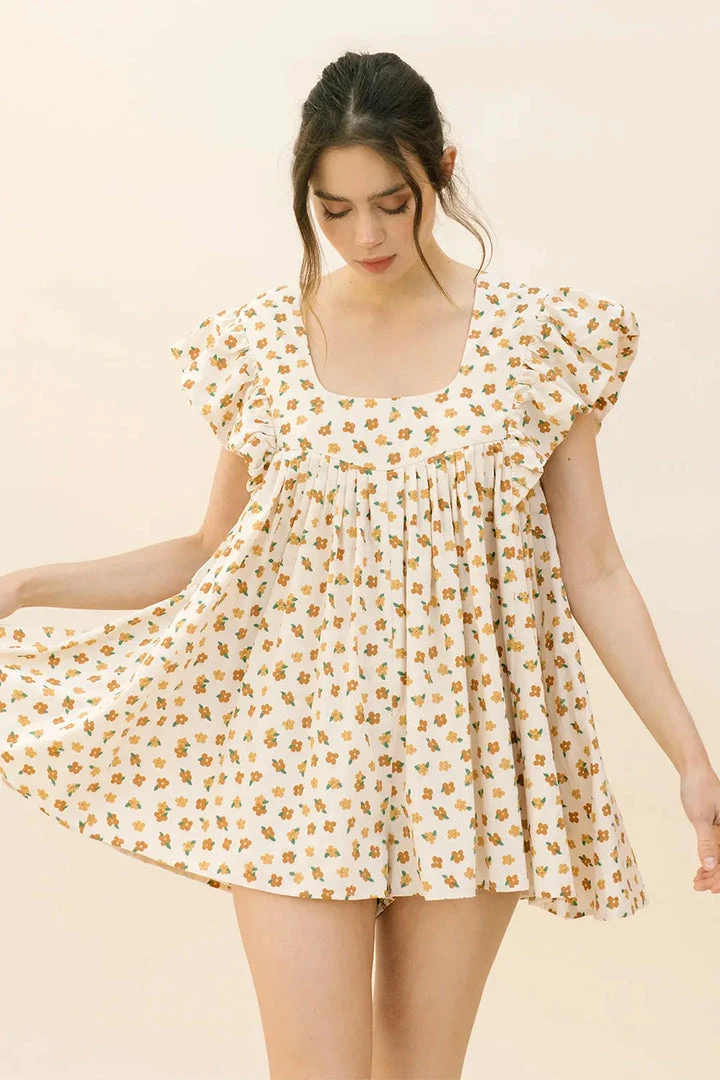 Storia Daisy Print Trapeze Romper 10 Storia Daisy Print Trapeze Romper