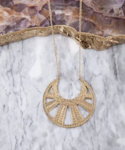 Baizaar Brass Sun Ray Pendant