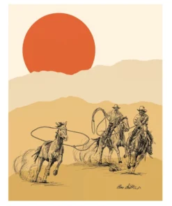 Clara Smith Roping The Rebel Greeting