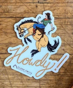 Clara Smith Howdy Sticker
