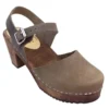 Lotta From Stockholm Taupe Highwood Clog