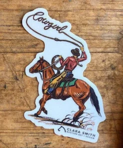 Clara Smith Ropin' Cowgirl Sticker New Arrivals