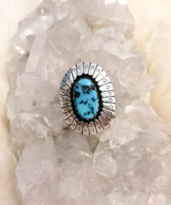 Thunderbird Concho Turquoise Ring