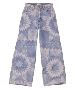 Wrangler Worldwide High Rise Wide Leg Patchwork Jean New Arrivals