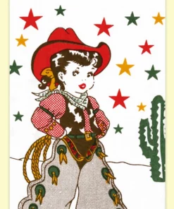 Red And White Kitchen Little Cowgirl Kitchen Towel